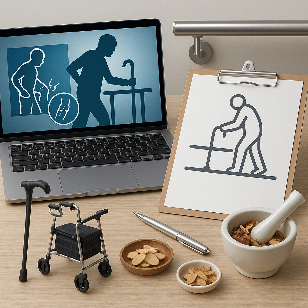 歩行困難・腰痛に1日10分の皆歩対策と在宅介護・漢方薬局相談