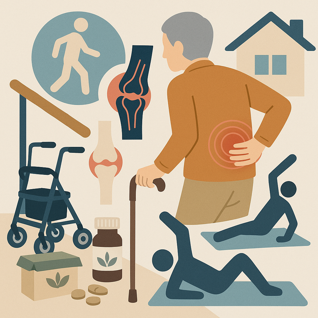 皆歩対策に効く3つの支えと家リハ:腰痛・関節痛に在宅介護