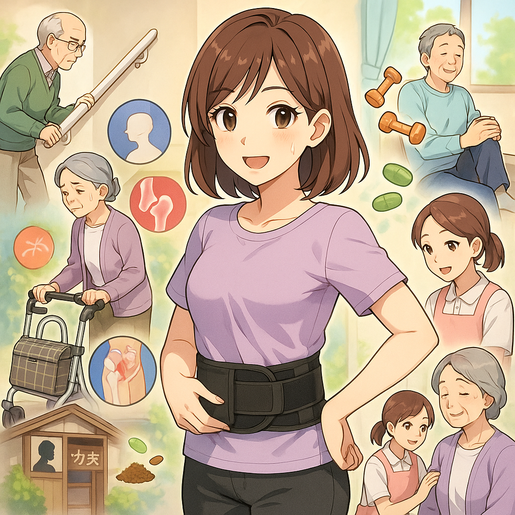 西宮市の皆歩対策と結果ベルトで腰痛・関節痛をやさしく支える