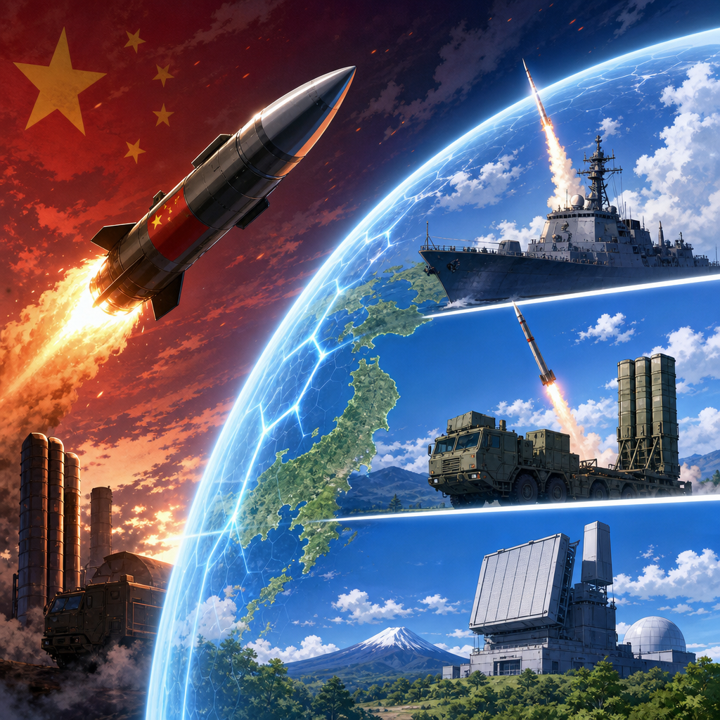 中国の弾道ミサイルと日本の3段階の備え